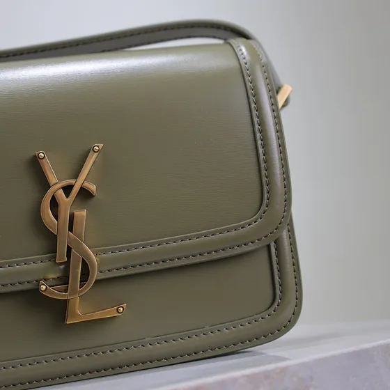YSL Solferino Satchel Olive สีเขียว Crossbody