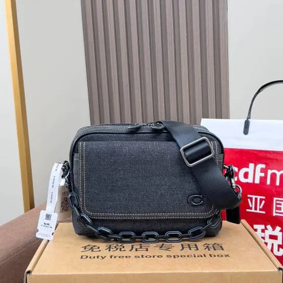 Coach Camera bag Black denim crossbody