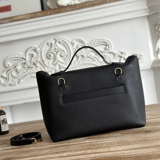 Hermes Kelly 2424 Preto Alça superior