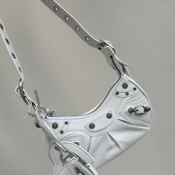 Balenciaga Le Cagole Mini Shoulder Bag White Shoulder Bag