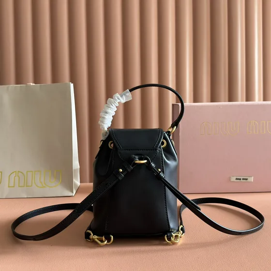 Miu Miu Bucket Bag Black Crossbody