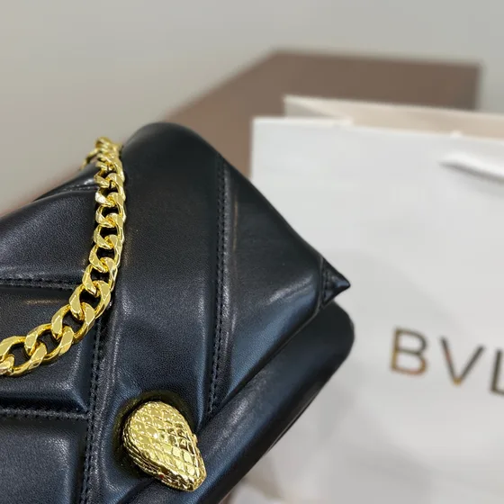 Bvlgari Serpenti Cabochon Svart Crossbody