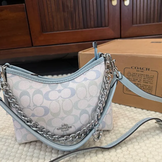 Coach Mini Jamie Camera Bag Blue Crossbody