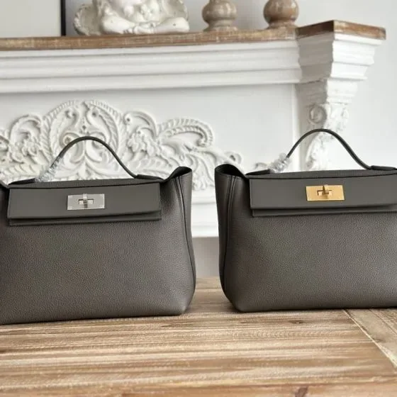 Hermes Kelly 24 24 Grey Top Handle