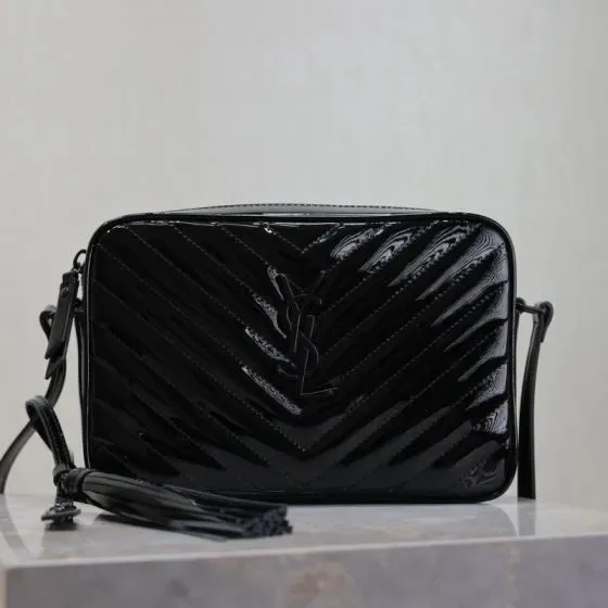 YSL Lou Camera Bag Black Crossbody