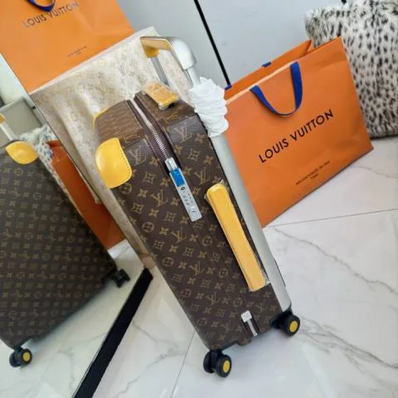Louis Vuitton valigia Monogram Marrone with Giallo travel