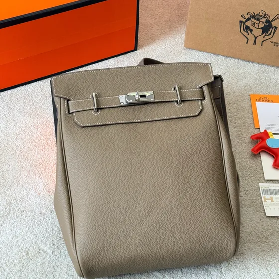 Hermes Kelly A Dos Etoupe Backpack