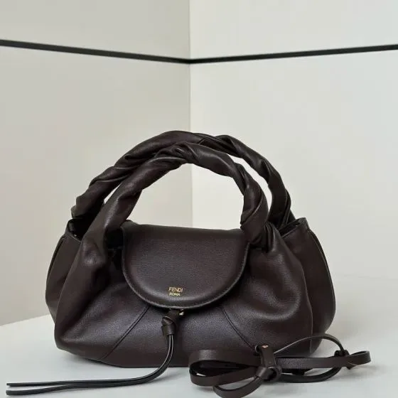 Fendi Fendi Spy Bag Dark Brown Top Handle