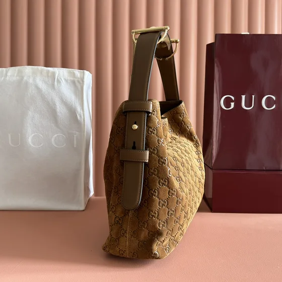 Gucci Gg Ante Hobo Caramel Marrón Hobo
