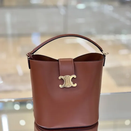 Celine Triomphe Bucket Bag Coklat Shoulder Bag