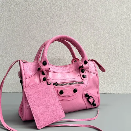 Balenciaga Le Cagole Mini City Bag Pink Top Handle
