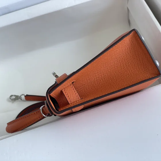 Hermes Kelly Orange Anse supérieure