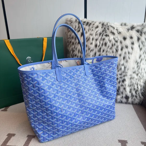 Goyard Saint Louis Blu Borsa tote