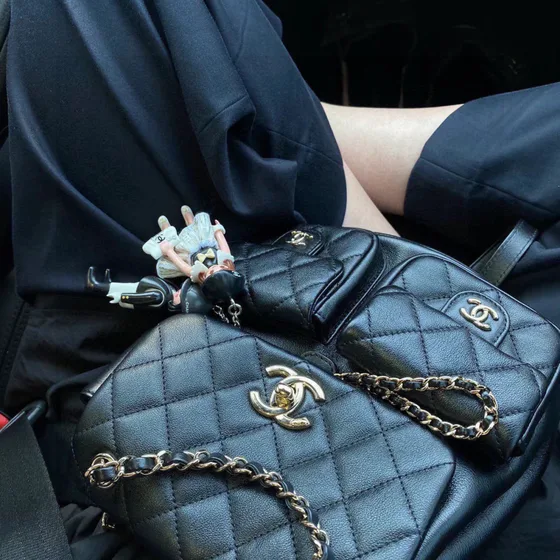 Chanel Duma Rucksack Weiß Rucksack