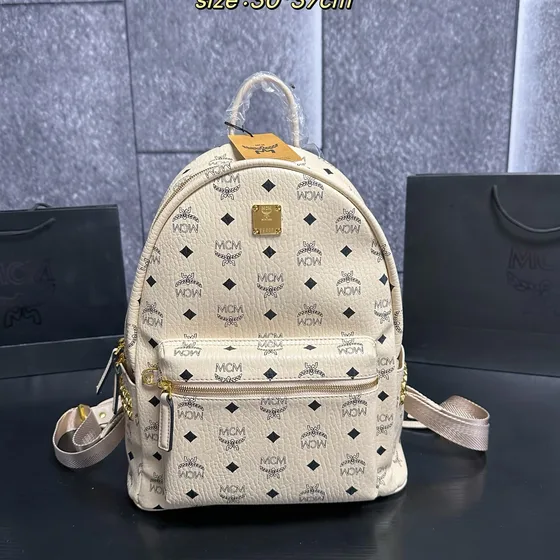MCM Stark Backpack Powder Pink 30 37cm Backpack