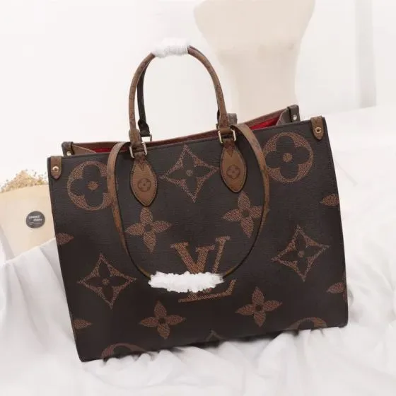 Louis Vuitton Onthego Brown Tote Bag