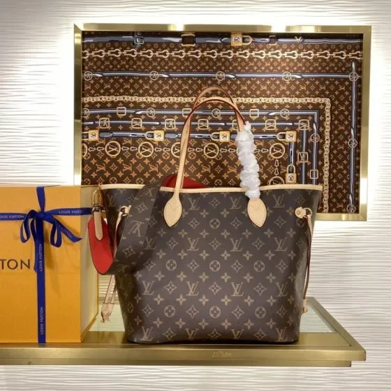 Louis Vuitton Neverfull Brown Tote Bag