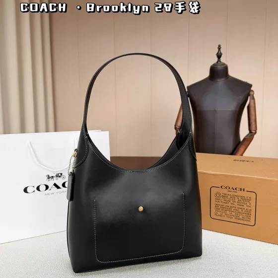 Coach Brooklyn 28 Negro 28cm Hobo