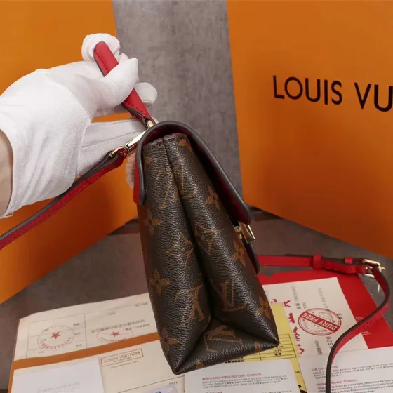 Louis Vuitton Locky Bb Marrom/Vermelho Alça superior