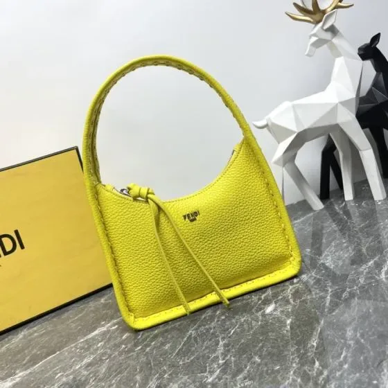Fendi Fendessence Mini Hobo Yellow Hobo