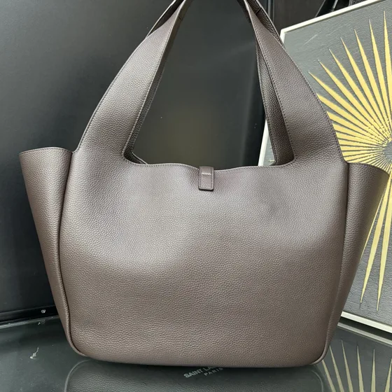YSL Le 5 À 7 Soft Sac cabas Coffee Sac épaule