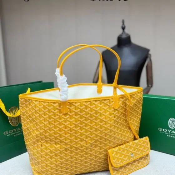 Goyard Saint Louis Yellow Tote Bag