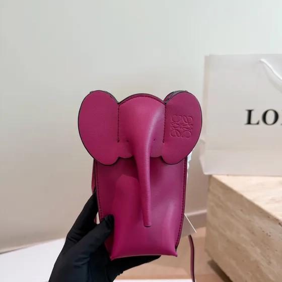 Loewe Elephant Pocket Black Crossbody