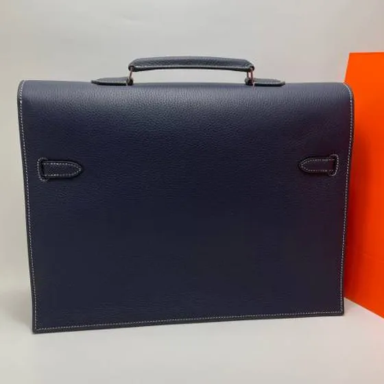 Hermes Kelly Blue Togo 37cm business