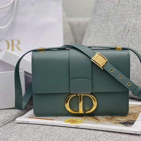 Celine 30 Montaigne Teal Green Crossbody