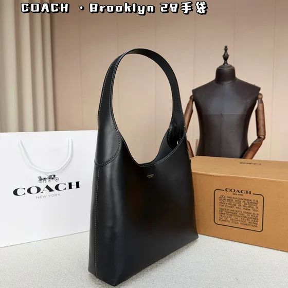 Coach Brooklyn 28 Black 28cm Hobo