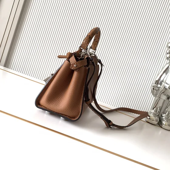 Fendi Peekaboo Mini Selleria Bruin Bovenhandgreep