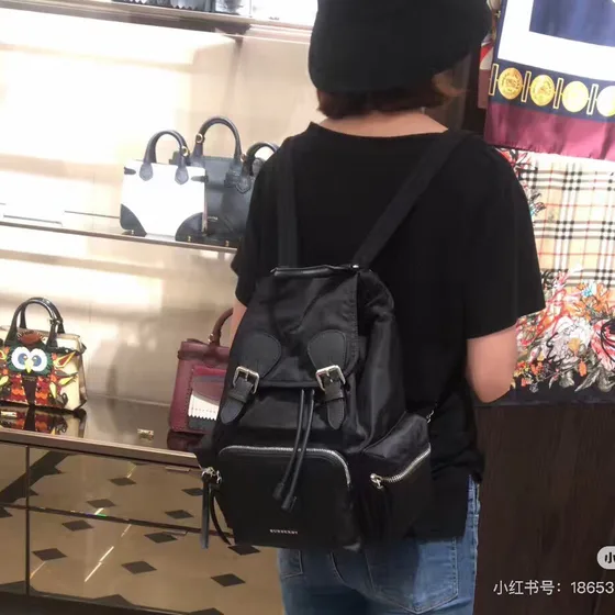 Burberry The Rucksack Black Backpack