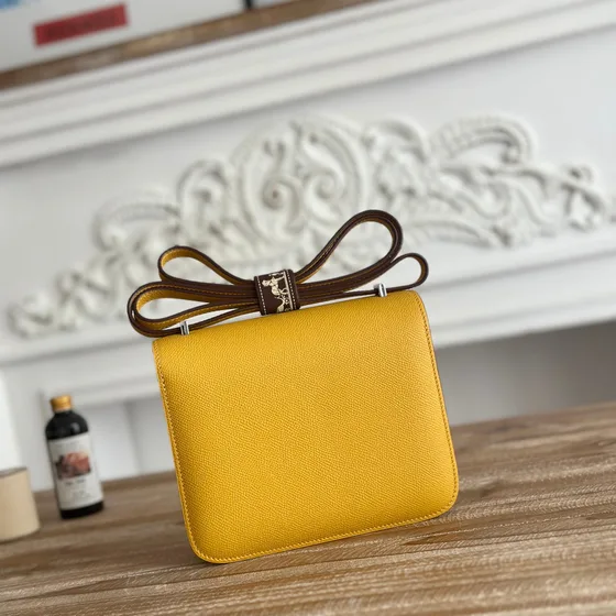 Hermes Constance Geel Crossbody