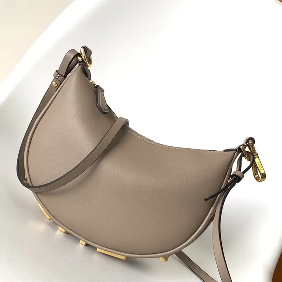 Fendi Fendigraphy Mini Beige Hobo