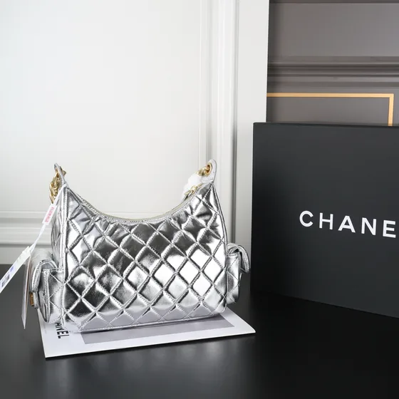 Chanel Hobo Bag Silver Hobo