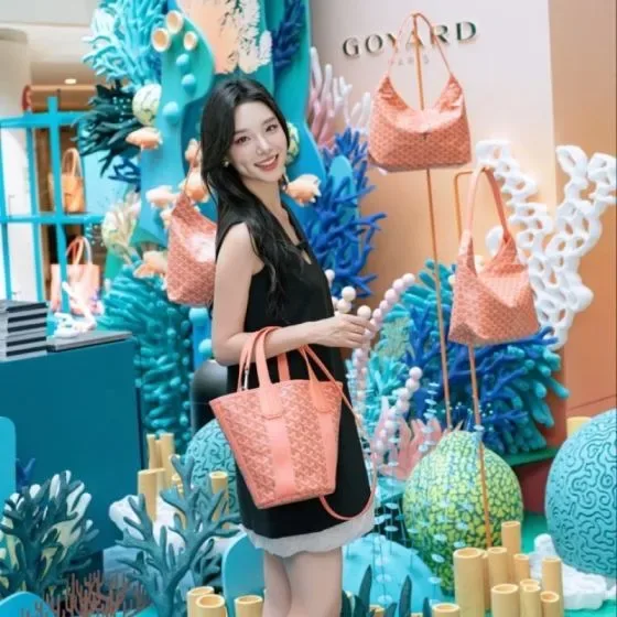 Goyard Belharra Coral Tote Bag