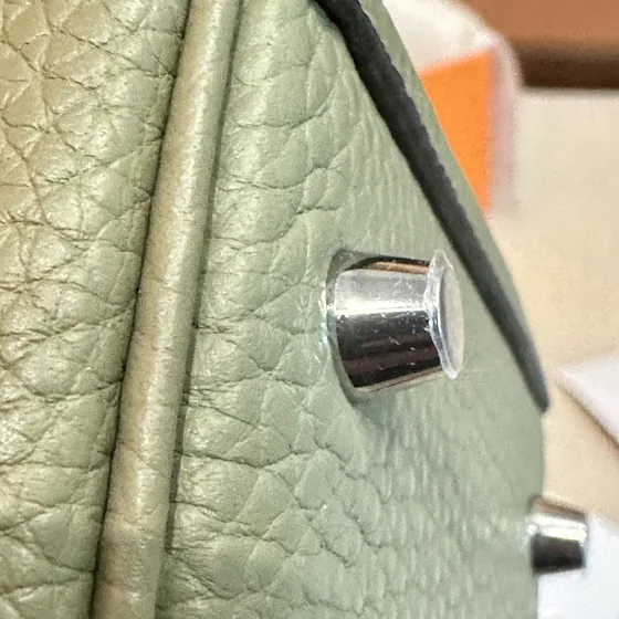 Hermes Mini Lindy Sage Verde Crossbody