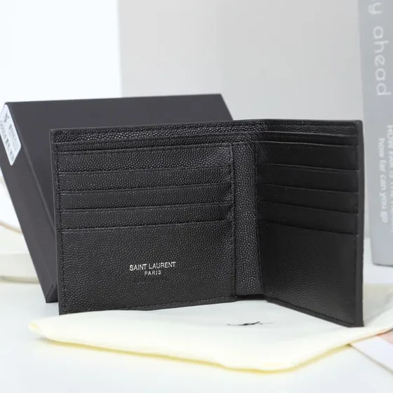 YSL Monogram East West Wallet Black Wallet