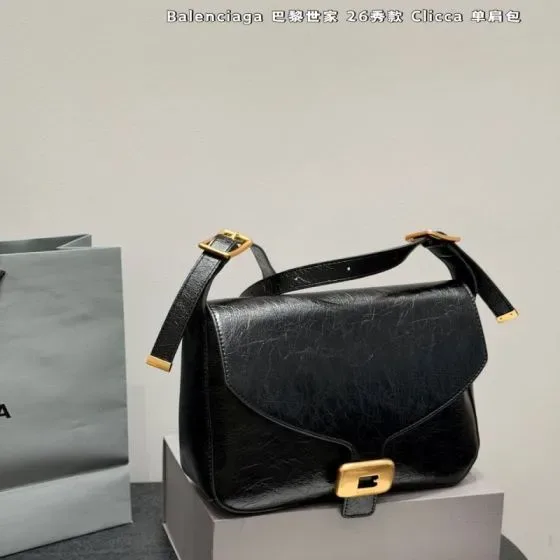 Balenciaga Clicca Black Shoulder Bag