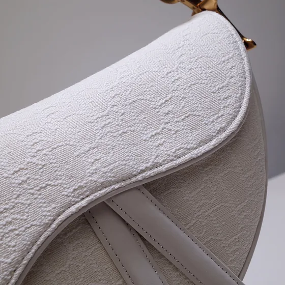 Dior Saddle Bag Vit Axelväska
