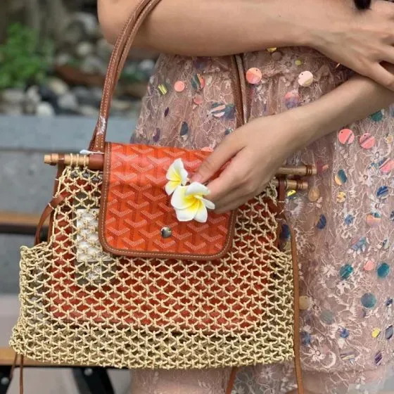 Goyard Aligre Net Bag Orange Tote Bag