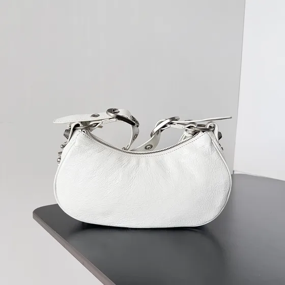 Balenciaga Le Cagole Shoulder Bag White Shoulder Bag