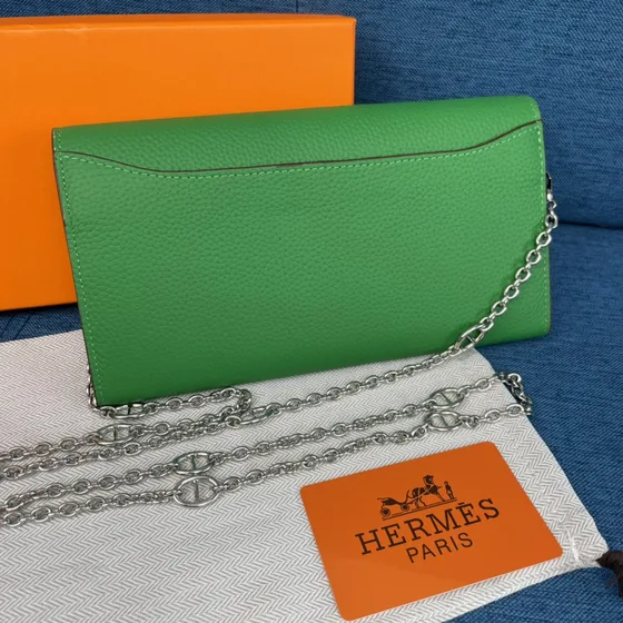 Hermes Constance Long To Go Xanh lá Woc