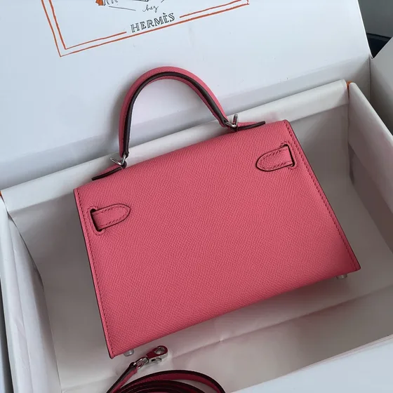 Hermes Kelly Mini Ii Rose Lipstick Верхняя ручка