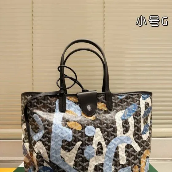 Goyard Saint Louis Pm Black Tote Bag