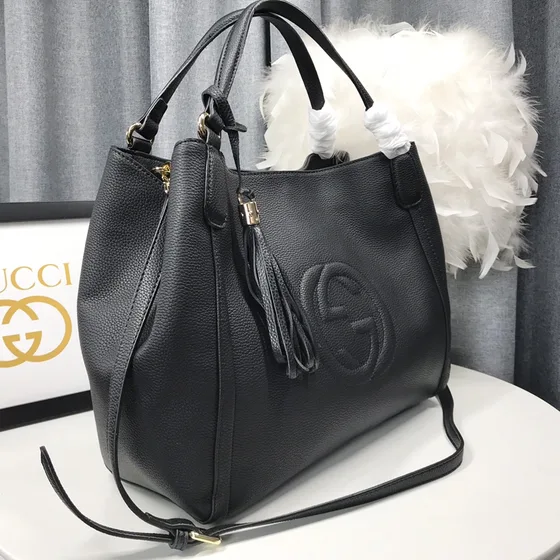 Gucci Soho Shoulder Bag Black 25x29x16cm Shoulder Bag