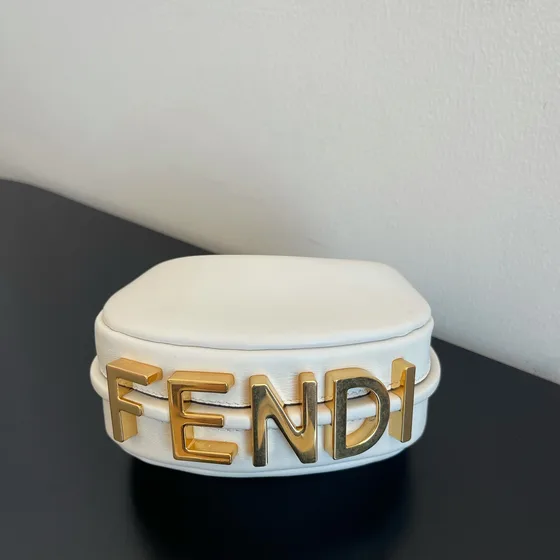 Fendi Fendigraphy Mini White Top Handle