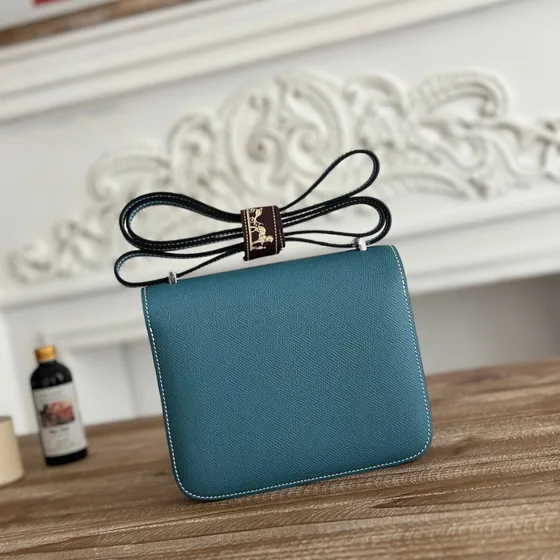 Hermes Constance Xanh dương Crossbody