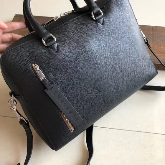 Burberry Mallette Noir 38x27x9cm business