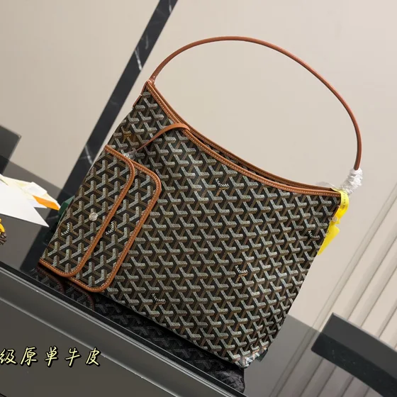 Goyard Boheme Hobo Black Brown Hobo